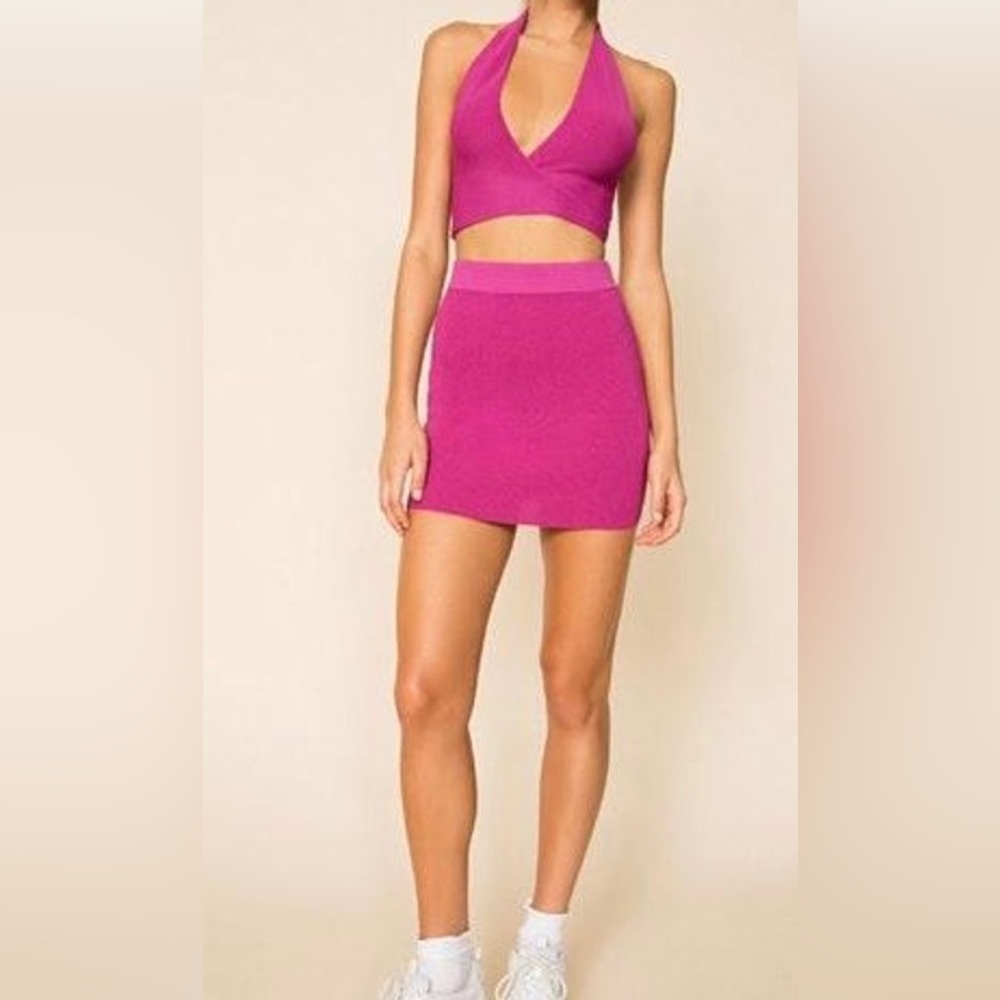 Superdown Fuschia Two Piece Set